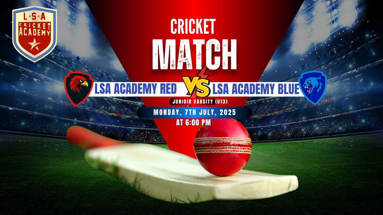 LSA Academy Indoor Cricket Match - Red Vs Blue