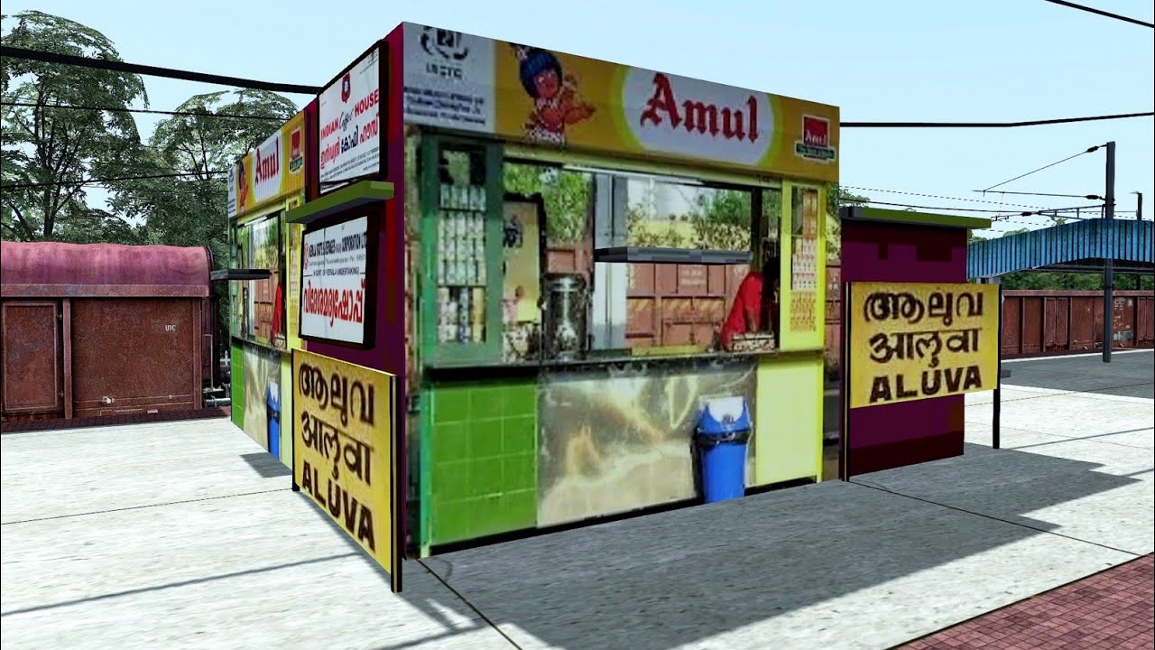 Realistic Indian Train Simulator | Railworks Train Simulator Bharat Stream | Kerala Route | TVC Mail