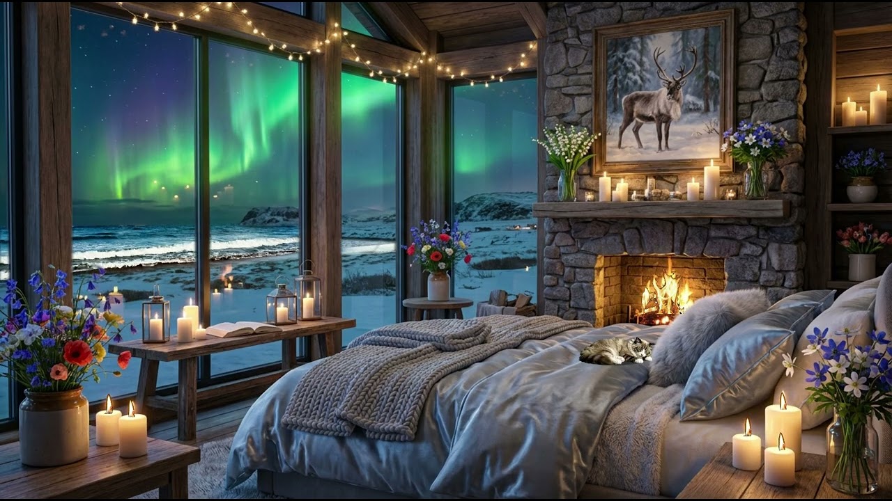 Cozy Icelandic Cabin + Northern Lights at Mystic Shores - Relax, Sleep, Study