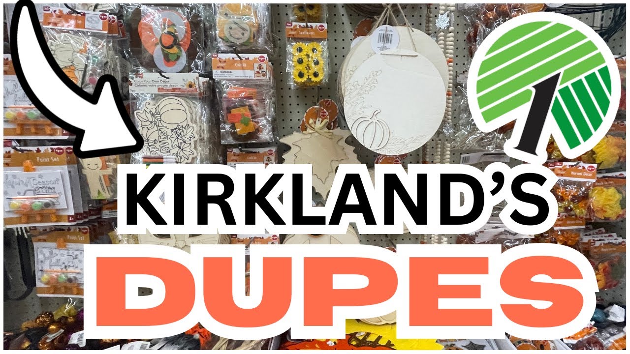 KIRKLAND DUPES FALL DOLLAR TREE HOME DECOR CRAFTS