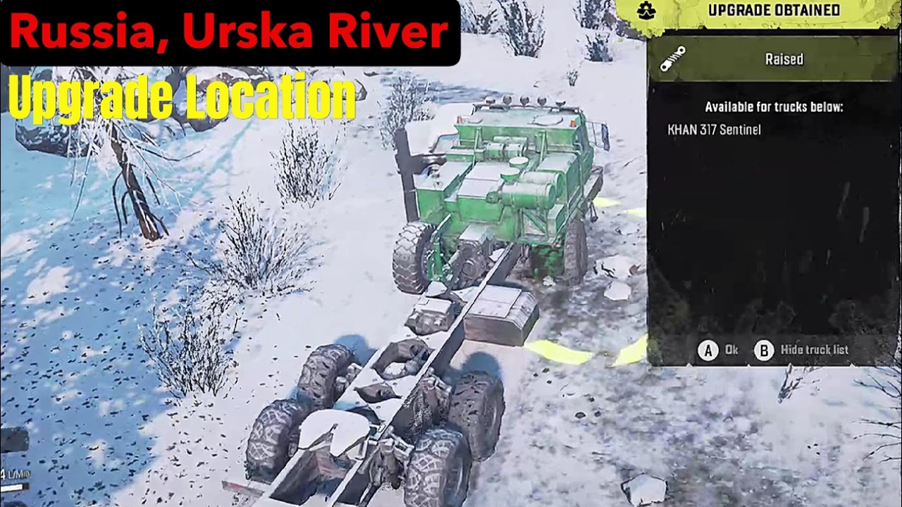 Russian Federation, Urska River - Upgrade Location - SnowRunner Play Through Part 559