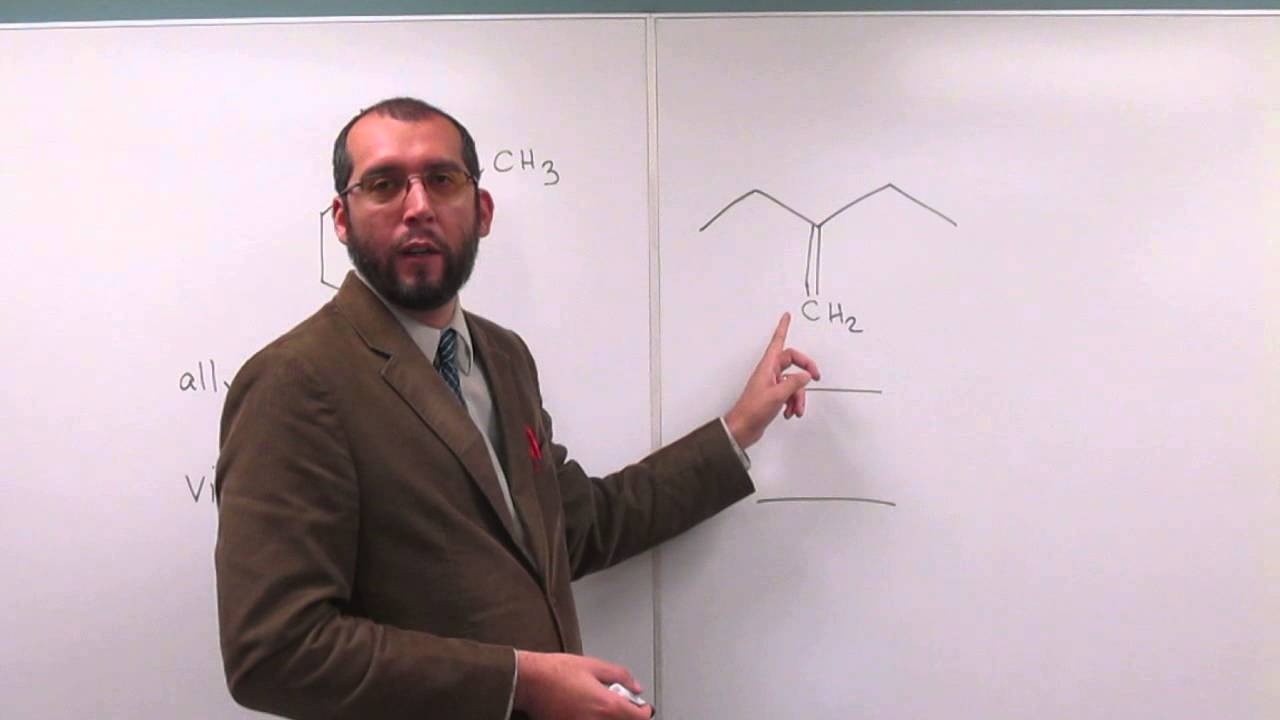 Identify the Number of Allylic and Vinylic Protons in a Molecule 001
