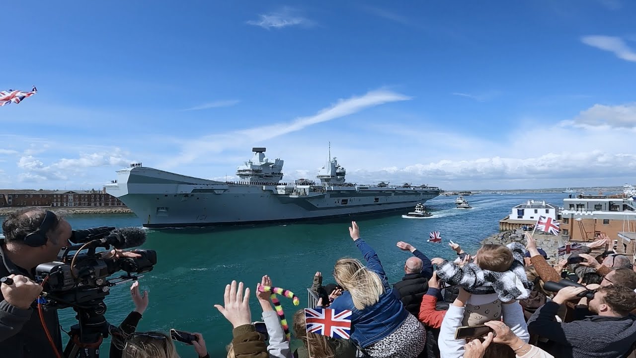 HMS Prince of Wales departs Portsmouth for Carrier Strike Group 25