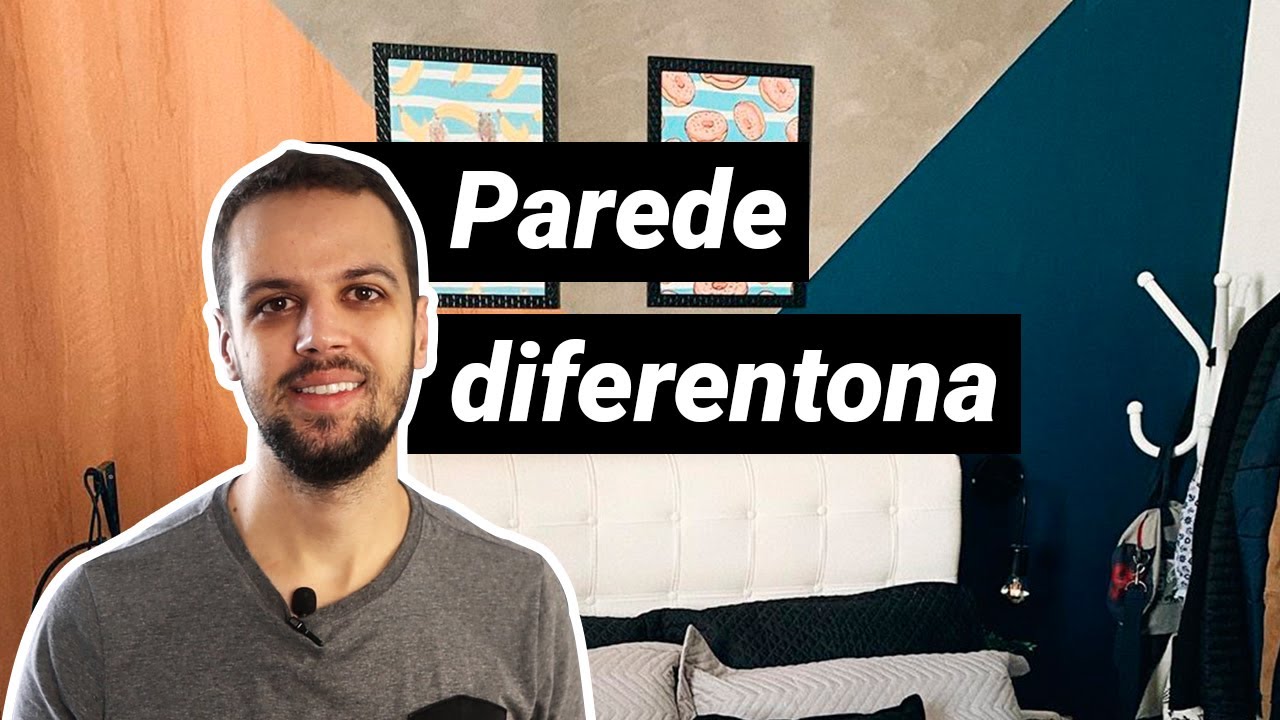 DIY | Parede geométrica diferentona | Reforma do quarto, parte 2