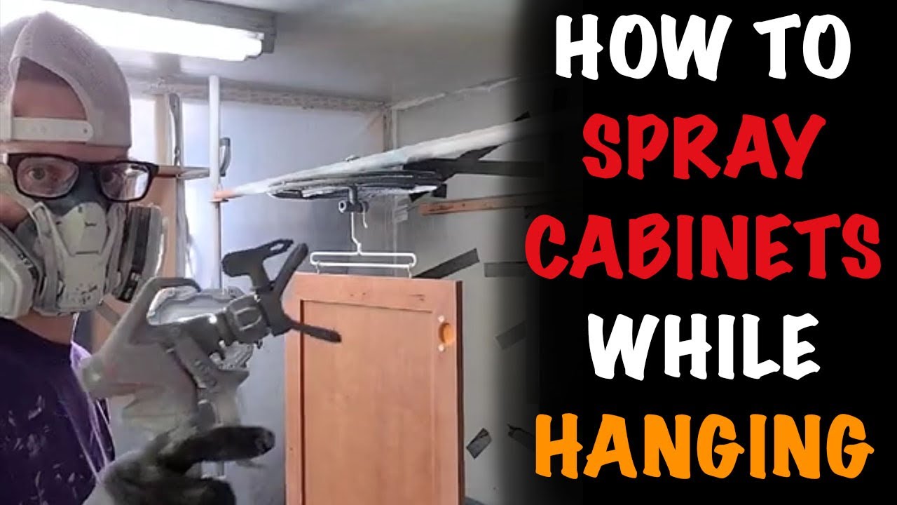 How To Spray Cabinets Hung Using The Paintline Spray Rack