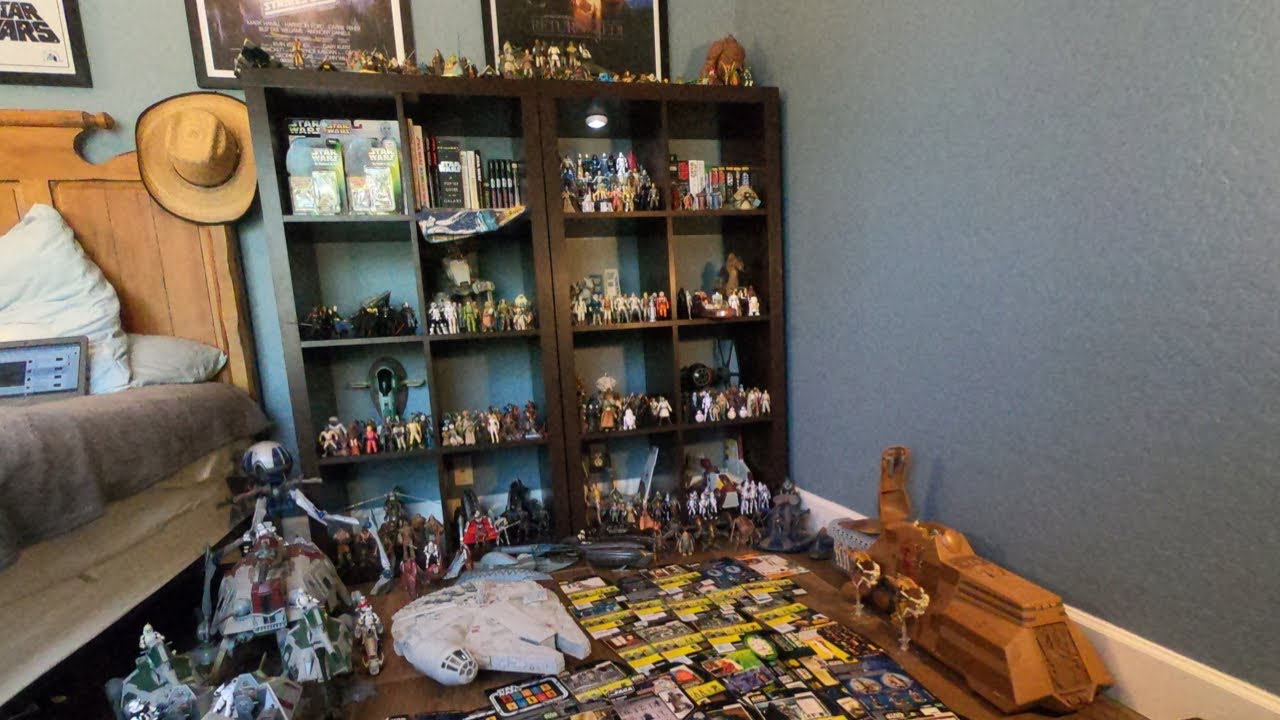 My STAR WARS ACTION FIGURE COLLECTION and ROOM TOUR 2020