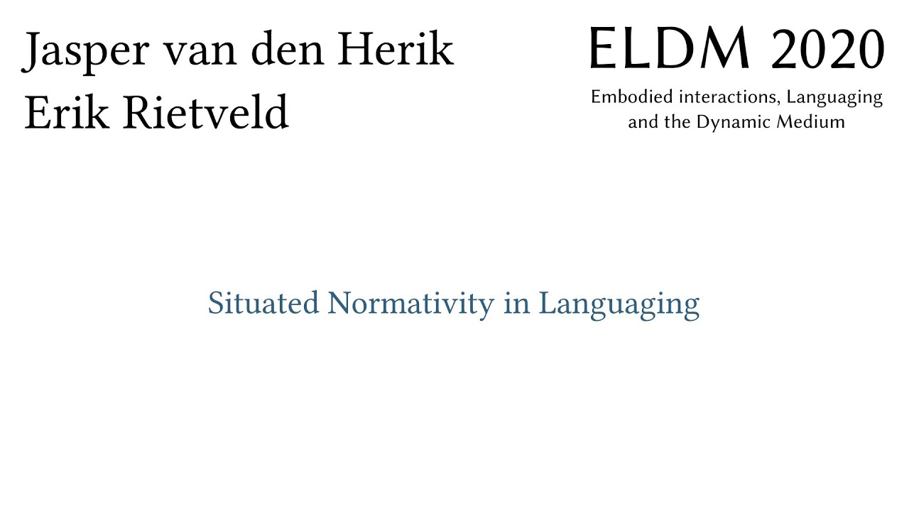 Situated Normativity in Languaging