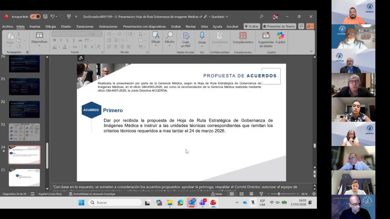 Junta Directiva CCSS Sesión Ordinaria N°9591