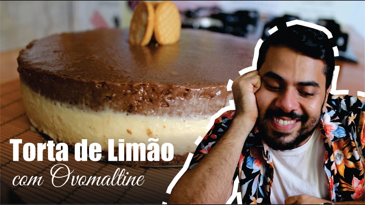 Torta Mousse de Limão com Ovomaltine