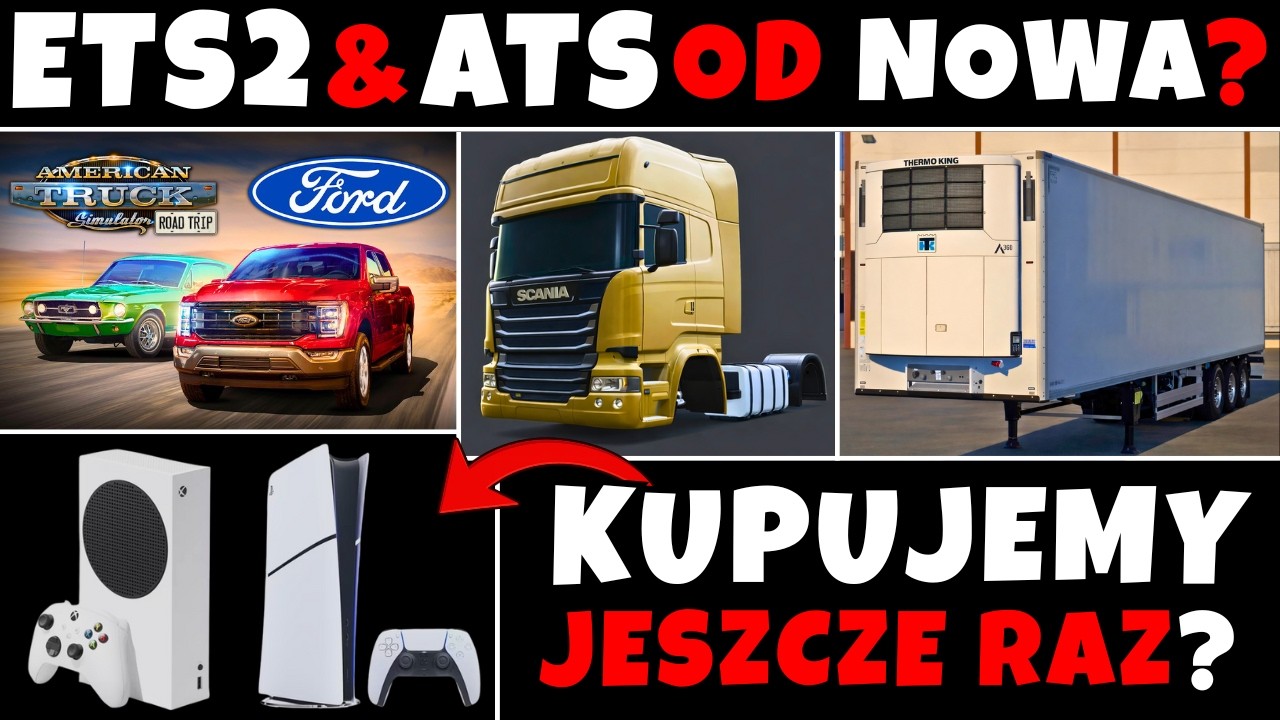 ETS2 & ATS: Kiedy konsole? Rework Scanii, Thermo King i Ford Lariat #ets2 #eurotrucksimulator2