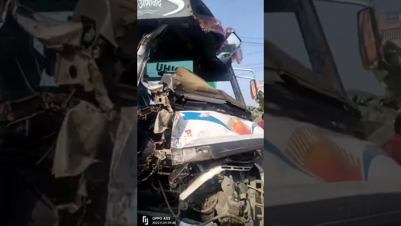 Vikas Nagar lemon news,   Bus utility ka accident Na bus or pahadba gari,  News