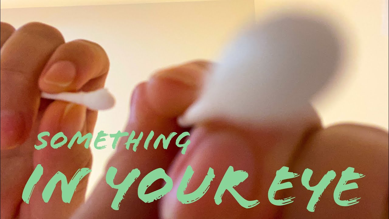 ASMR lofi - there is something in your eye. Actual camera touching with unexpected tools 🤣