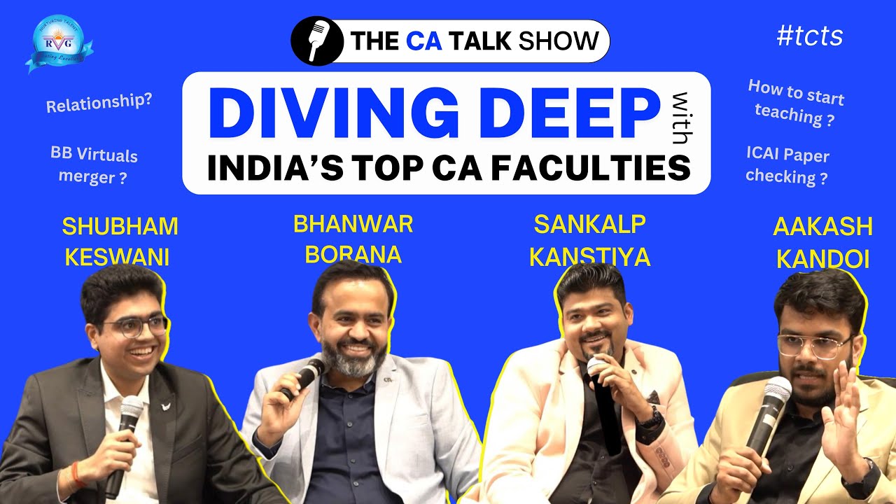 Diving Deep with CA Faculties | Ft. 