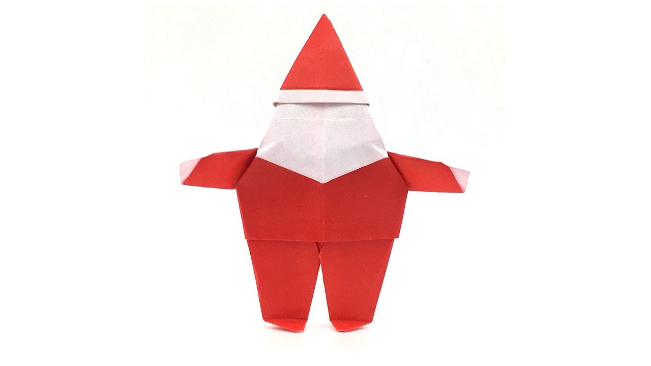 Christmas Origami Santa Claus Tutorial (Hyo Ahn)