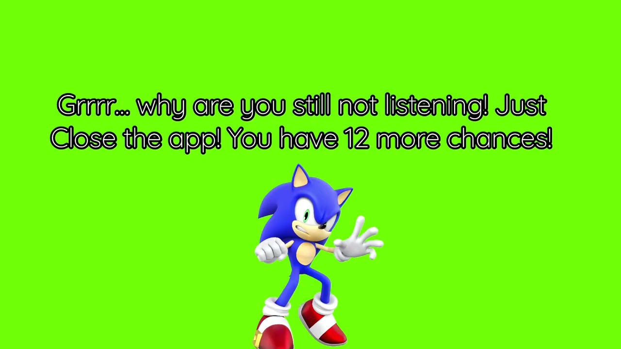 Sonic The Hedgehog anti piracy screen