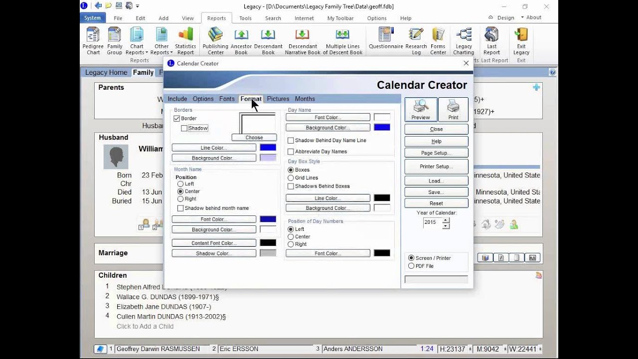 Legacy QuickTip Video - Family Calendars