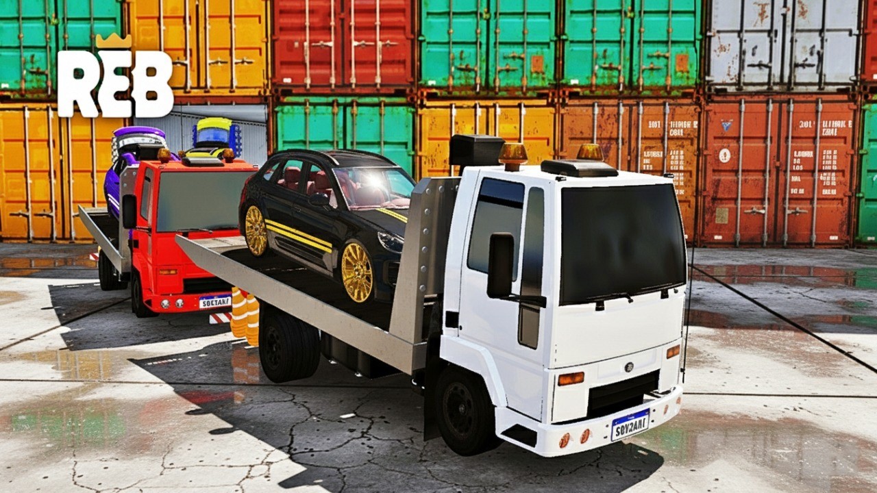 REBAIXADOS ELITE BRASIL | BUSQUEI DE CAMINHÃO NO CONTAINER DO NAVIO 3 PORSCHE MACAN GTS