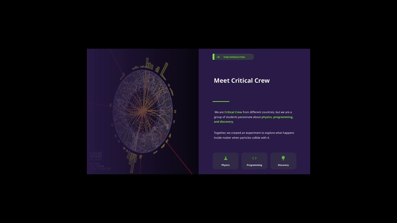 Video pitch for BL4S Physics Competition - Critical Crew
