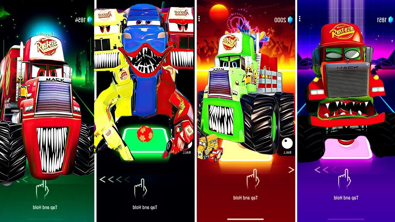 Mack Truck Eater vs Mack Delivery Monster vs Flammable Mack Eater vs Mack Truck Zombie  coffin dance