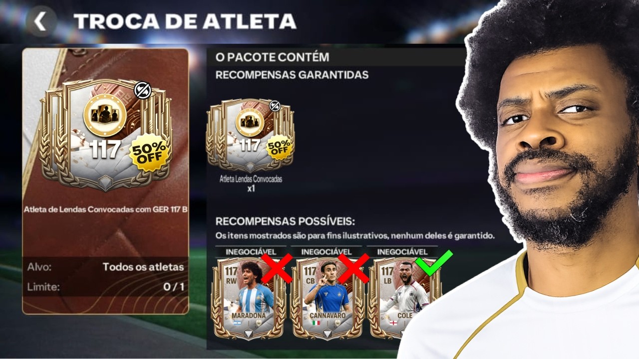 MARADONA? CANNAVARO? COLE OU NENHUMA? - FC MOBILE