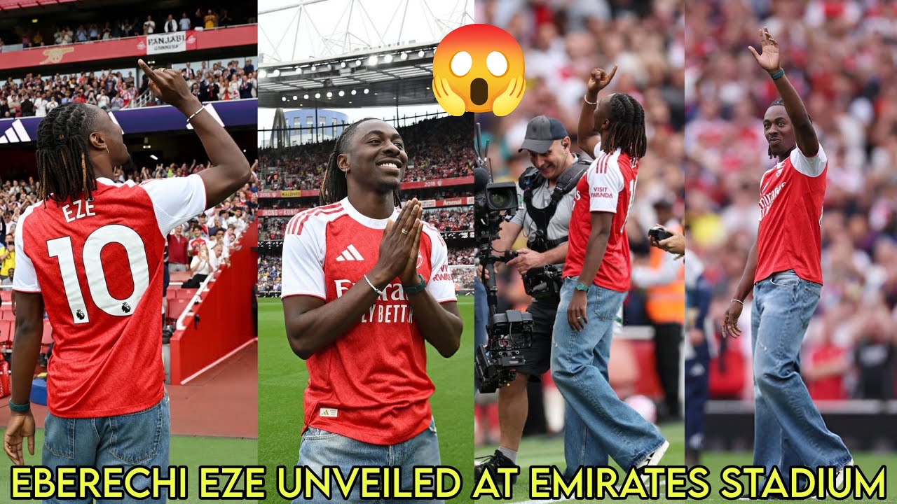 😱Eberechi Eze Unveiled at Emirates Stadium Before United Kick-off | Arsenal Fans Reactions.