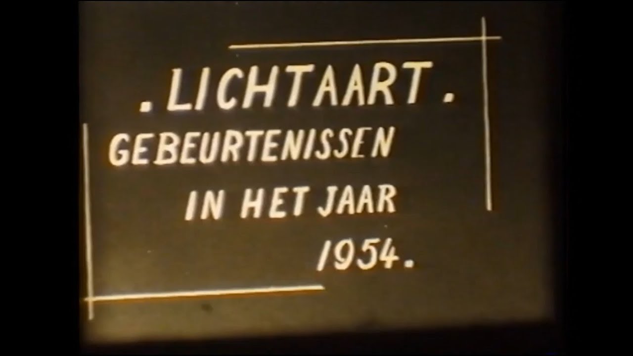Lichtaart Gebeurtenissen 1954