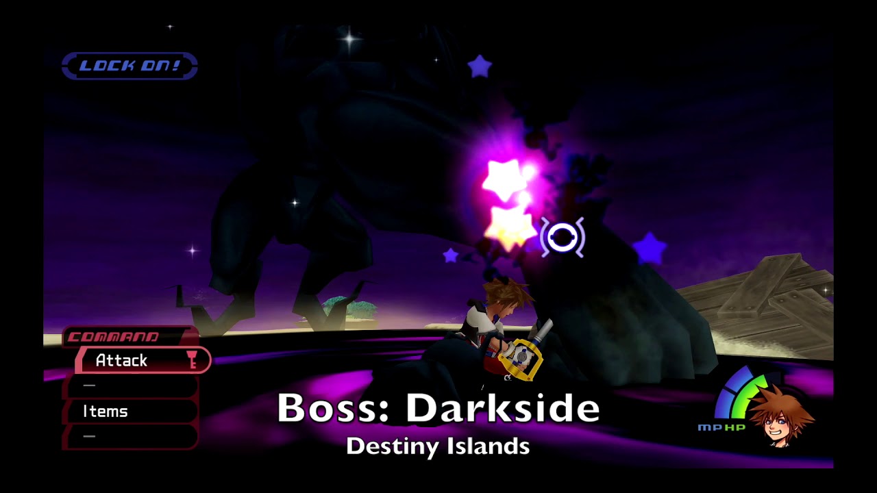KH Final Mix (KH HD I.5 + II.5 ReMIX - PS4) - Destiny Islands - Boss: Darkside
