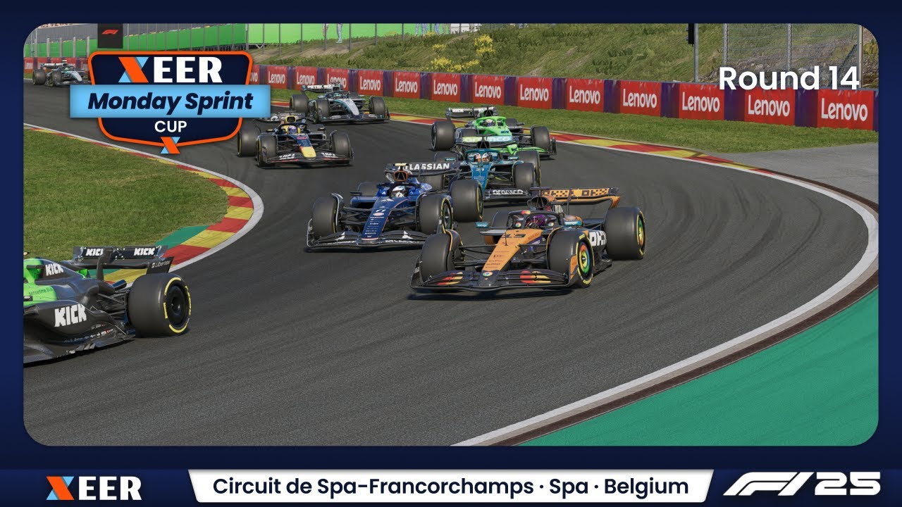 F1 25 - Monday Sprint Cup Seasion 9 - Rennen 14 Belgien | European Elite Racing