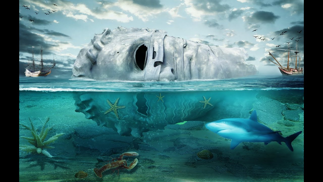 Head in the sea- Speed art (GIMP)