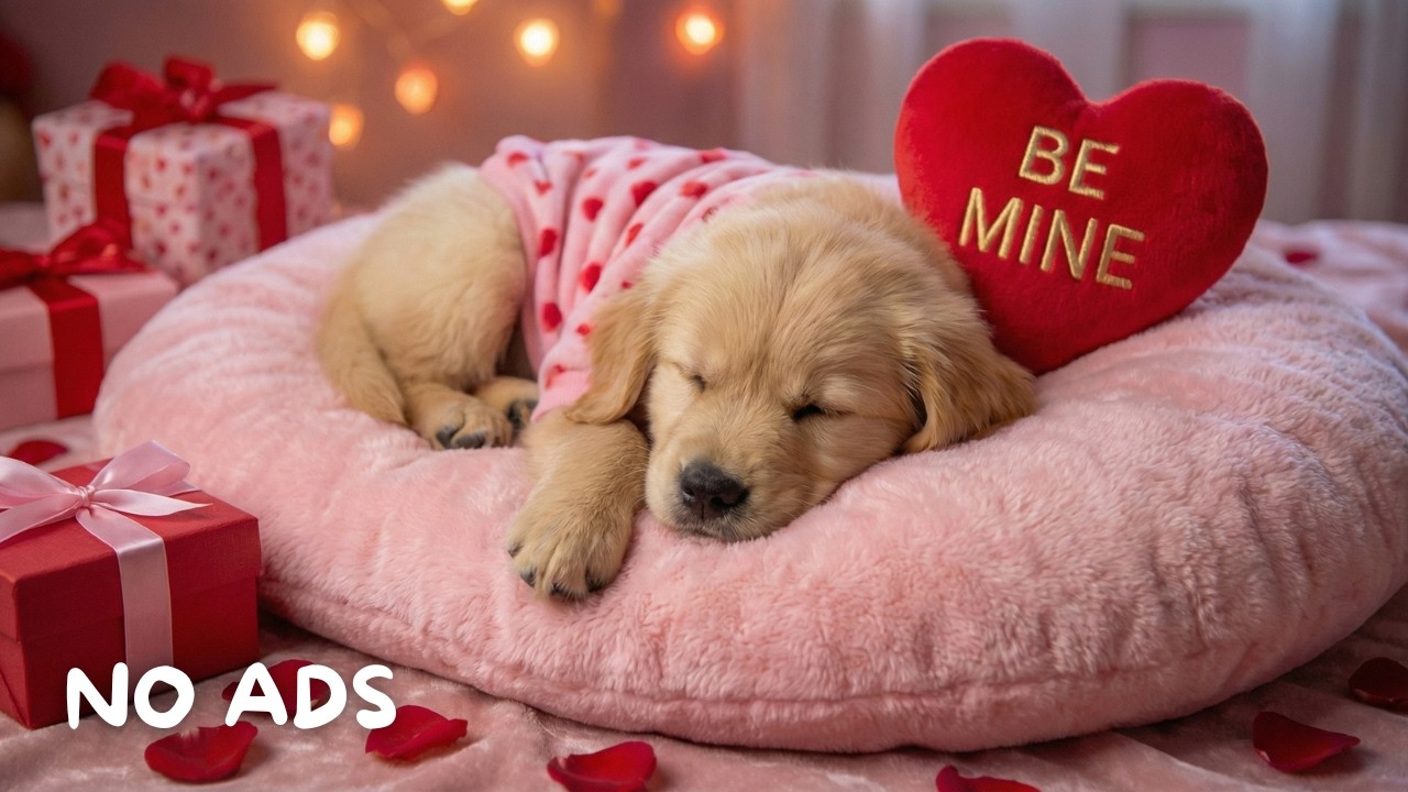 12 часов музыки для глубокого сна щенка на День святого Валентина💖Успокаивающая музыка для релаксаци