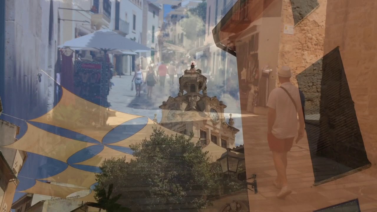 A walk around Alcudia old town, alcudia,Mallorca,majorca.