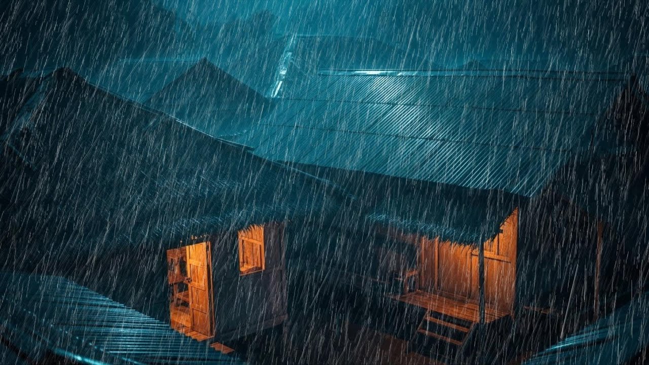 No Ads Rain Sounds for Sleeping &ndash; Tin Roof Rain with Low Thunder for Healing Night Sleep