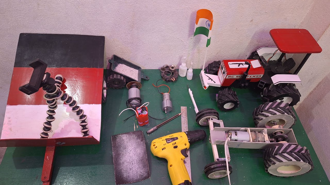 how to make rc tractor #livemaking #live #livestream#shortsfeed#shorts#verticallive#diy#minitractor