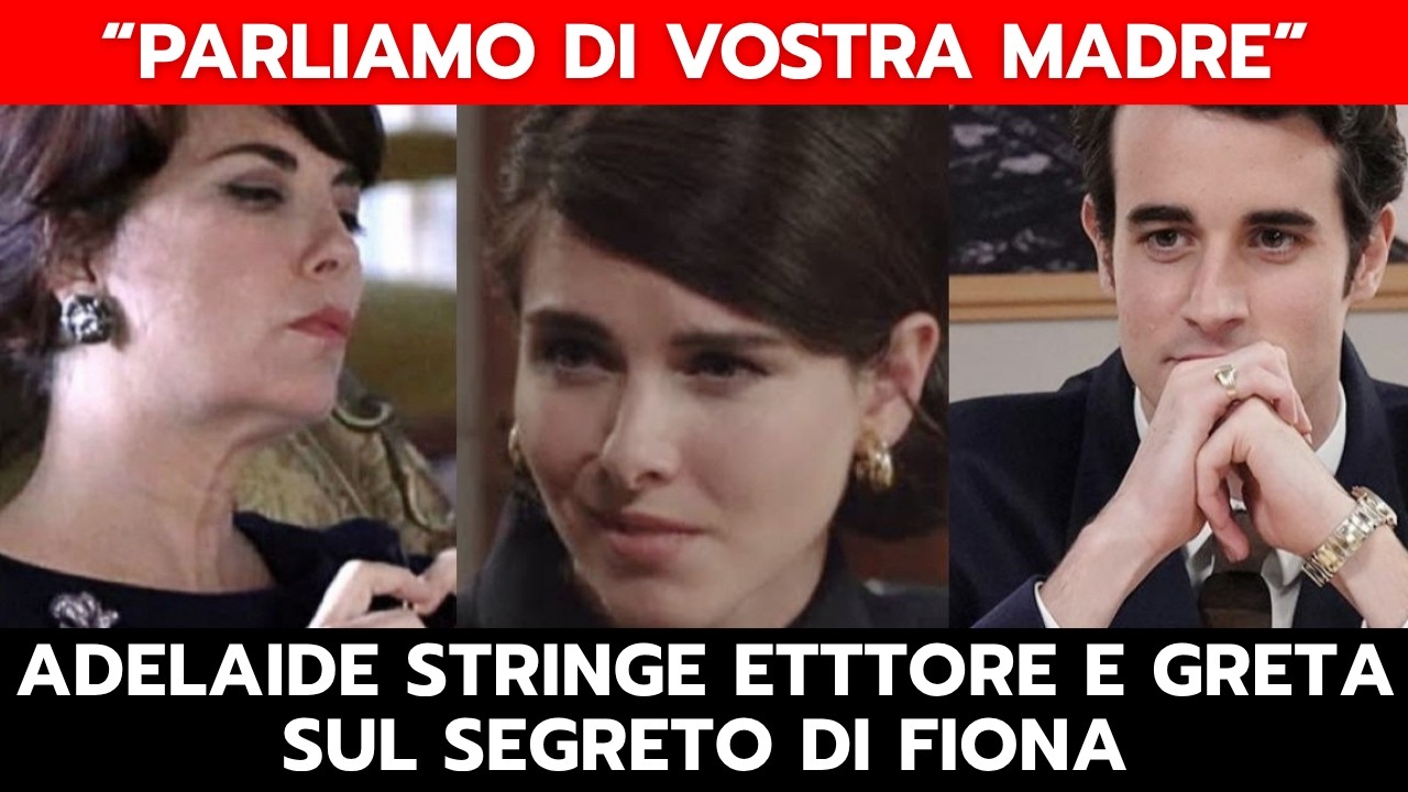 IL PARADISO DELLE SIGNORE: ADELAIDE STRINGE ETTTORE E GRETA SUL SEGRETO DI FIONA