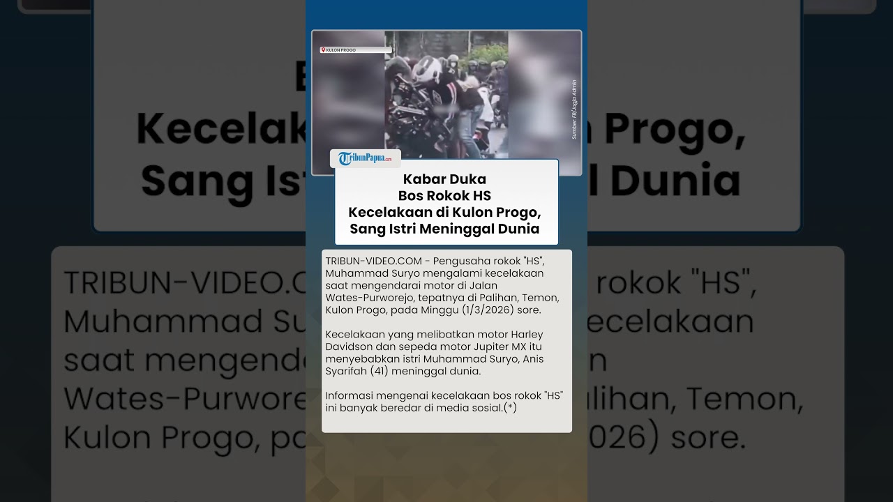 KABAR DUKA! BOS ROKOK HS KECELAKAAN di Kulon Progo Jogja, Harley Davidson Terseret Puluhan Meter