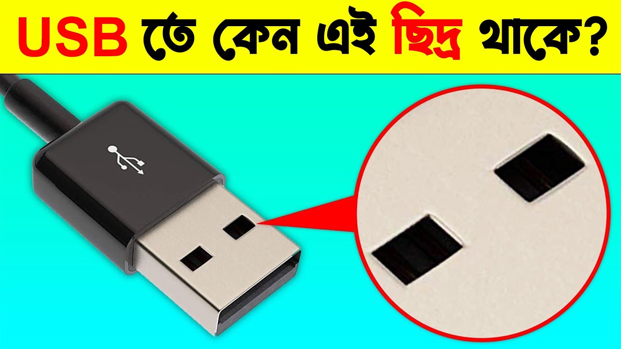 USB পোর্টে কেন এই ছিদ্র থাকে ? Why USB Port Have Two Mini Holes