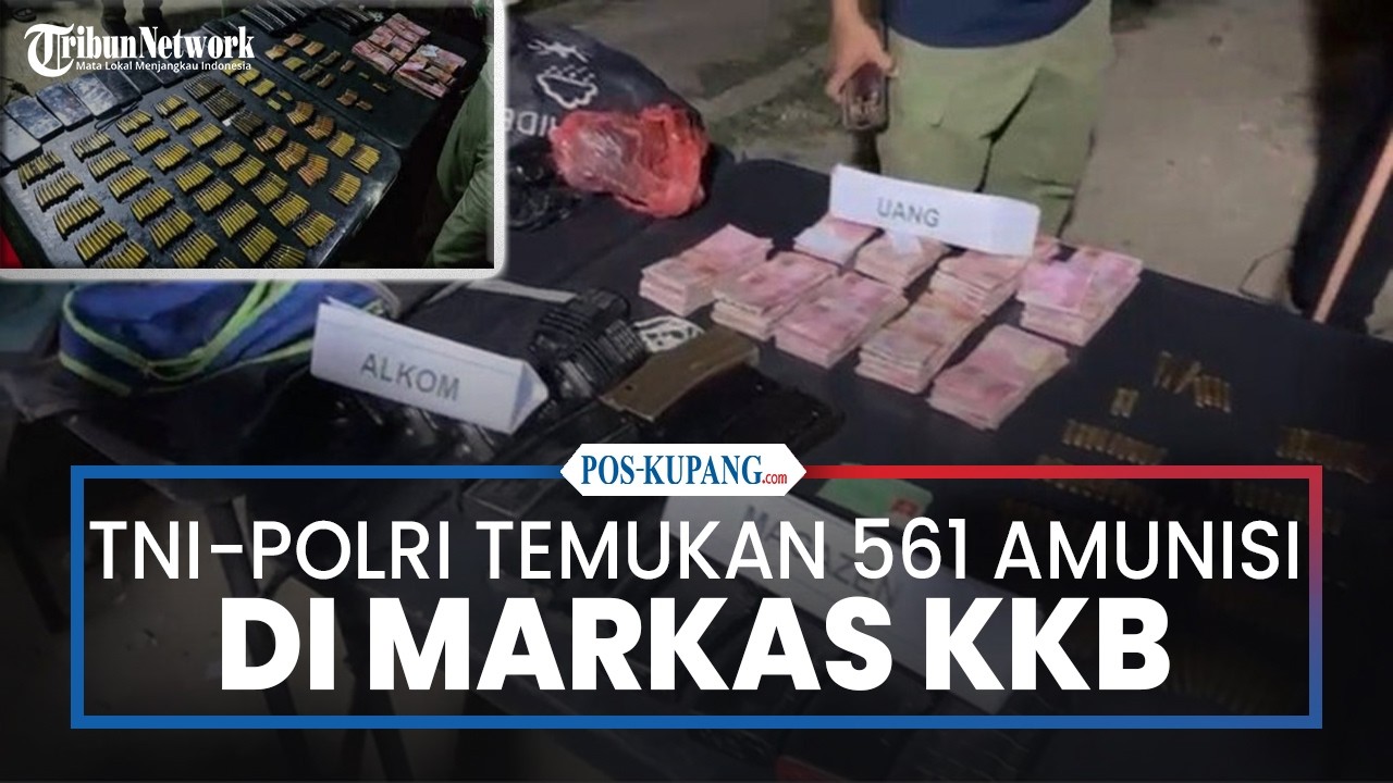 TNI-Polri Temukan 561 Amunisi di Markas KKB Nabire