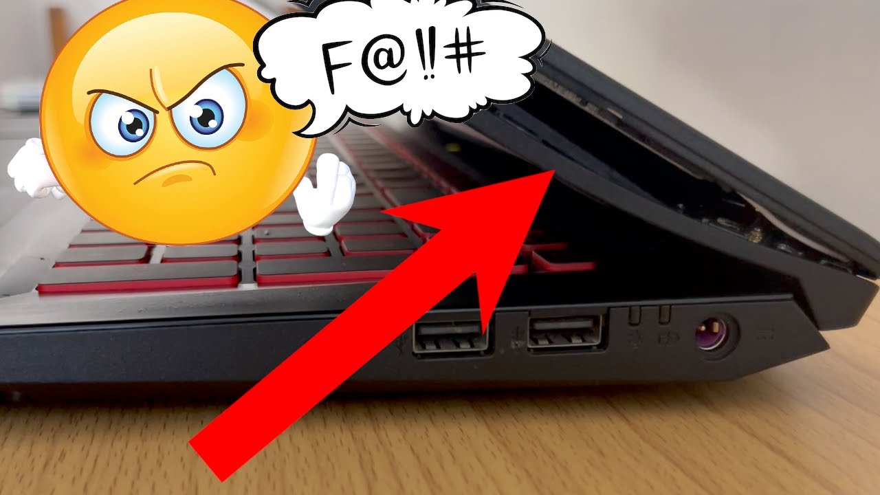 Замена сломанного шарнира Acer Nitro 5