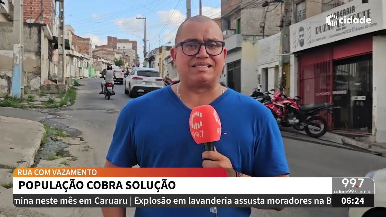 Manhã Cidade - 12.02.26 - População cobra solução de vazamento no bairro Santa Rosa