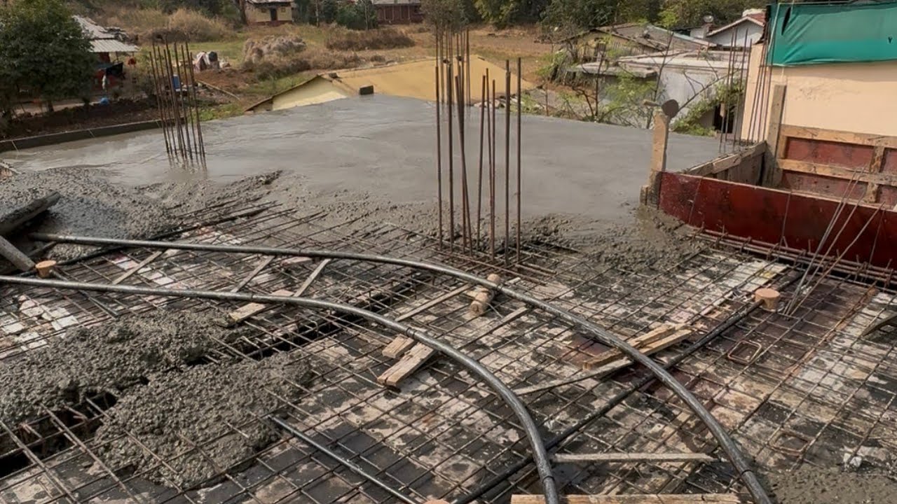 #Day12 Finally Aaj Apne New Dream Home Ka Second Slap Ho Gya 🏗️🏠🚧 |  