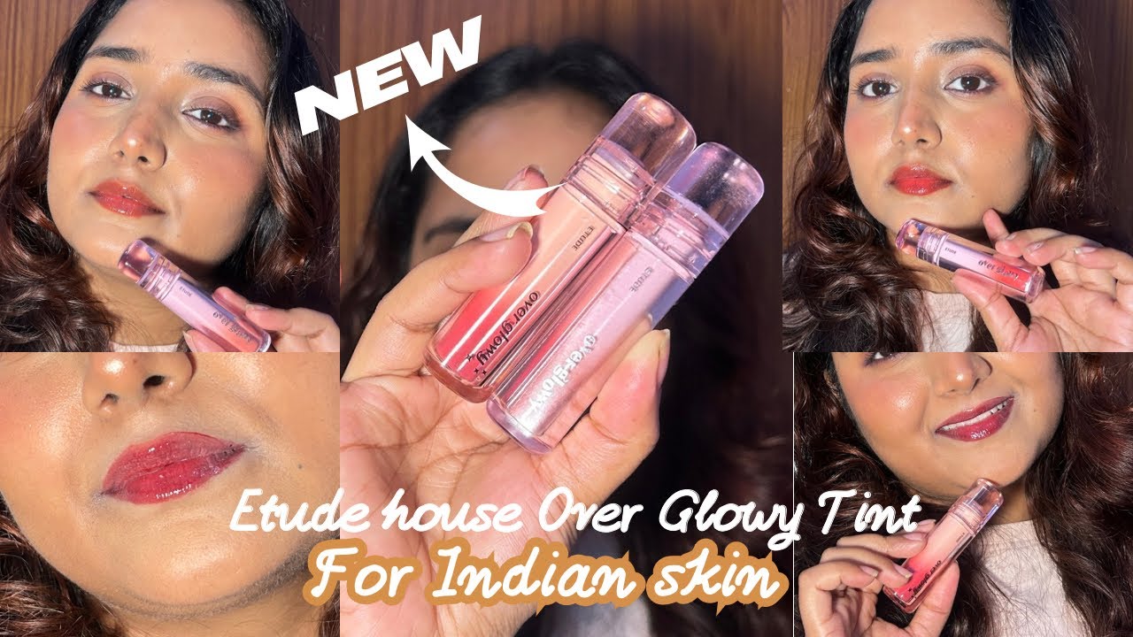 Best Korean Lip Tint for Dusky Skin 💖 Etude House Over Glowy Tint on Dusky/Indian Skin ✨