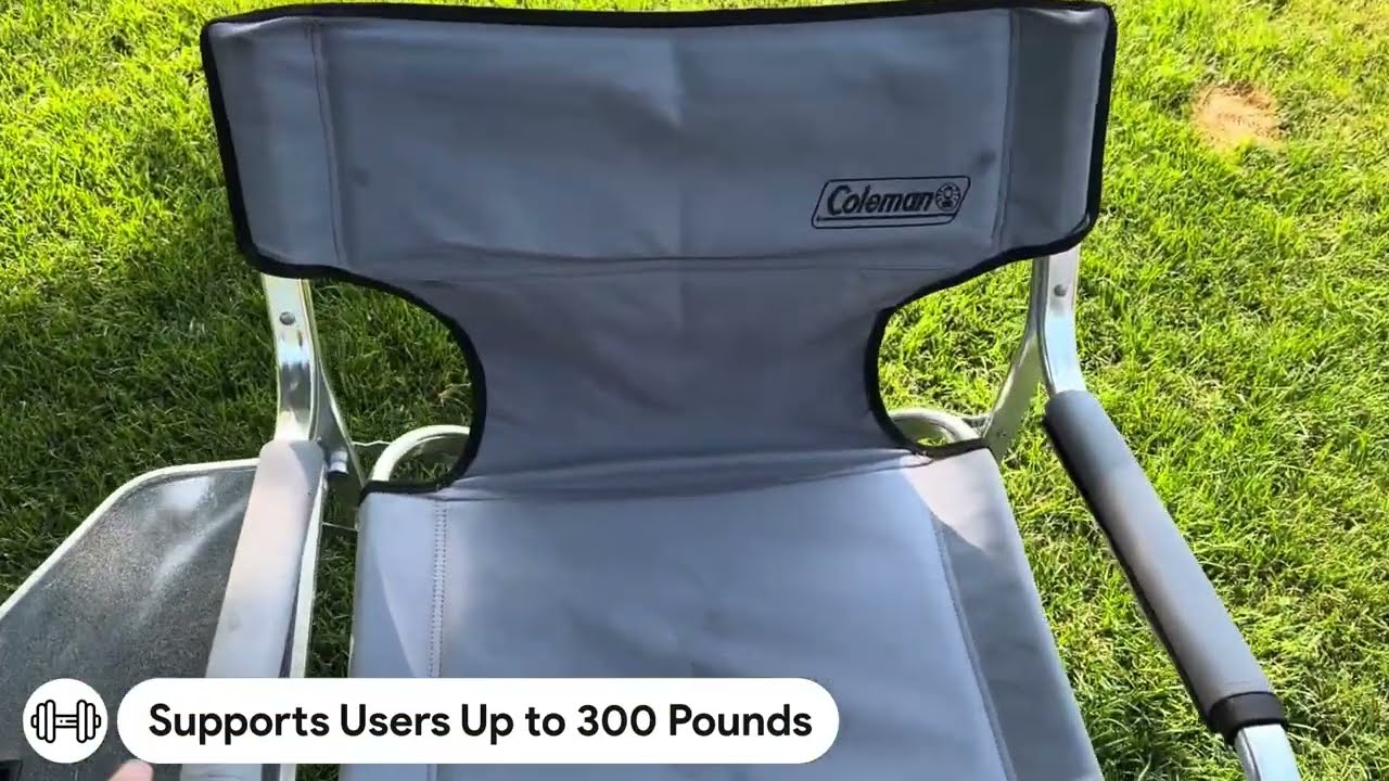 Coleman Outpost Elite Portable Chair with Side Table | ✅ BEST Portable Chairs for Camping & Beach