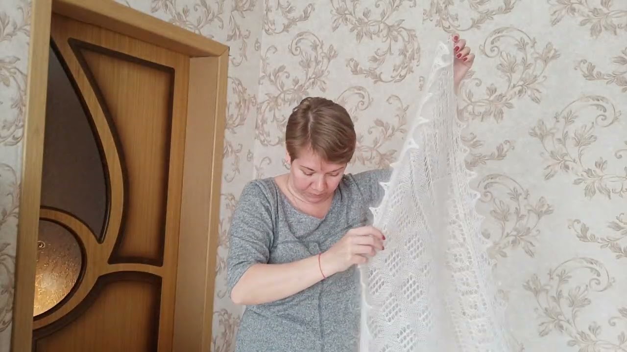 Большие белые пуховые платки и косынки ажурной вязки.Только новинки! +79030300712