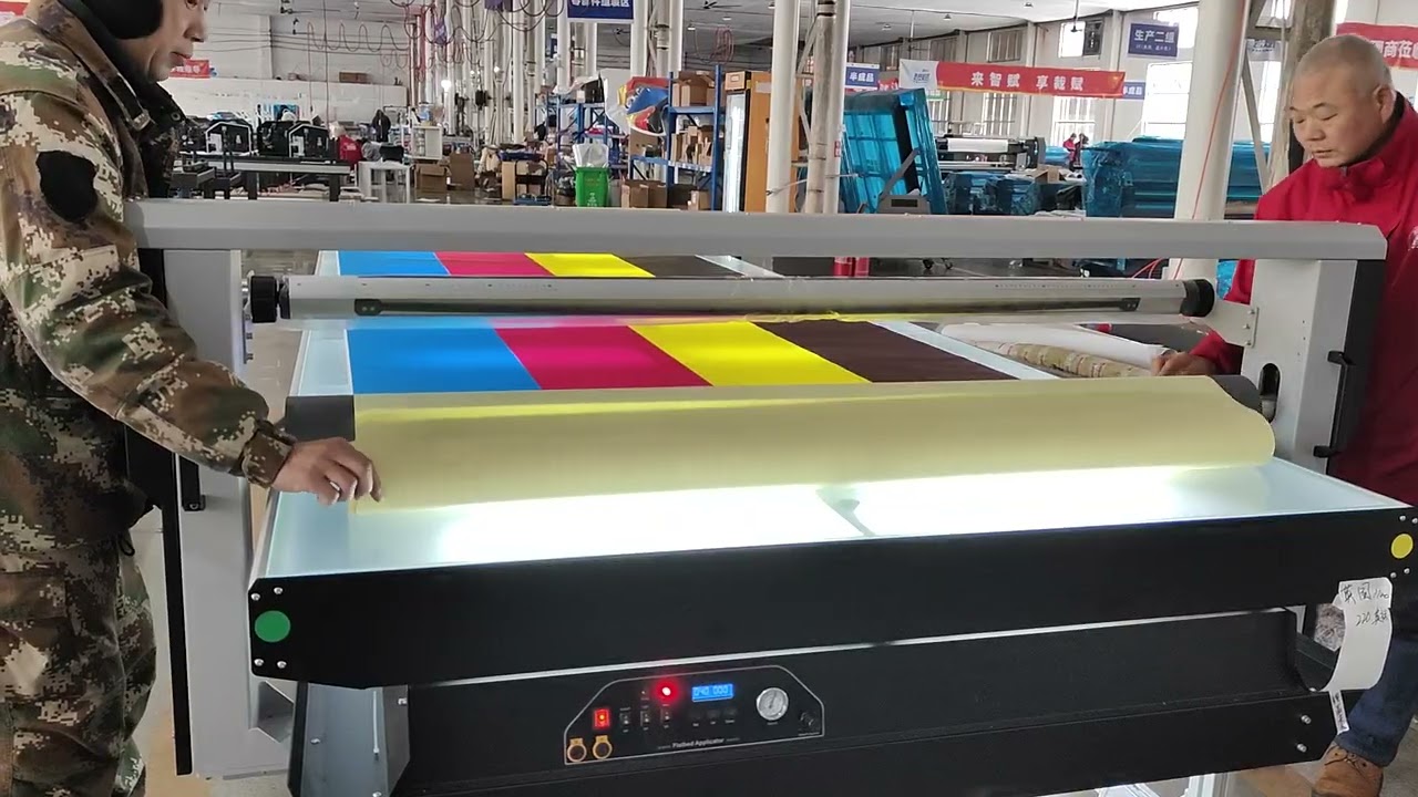 LF1740-B4 Warm &Cold Flatbed Laminator Working Video for Mr Leigh