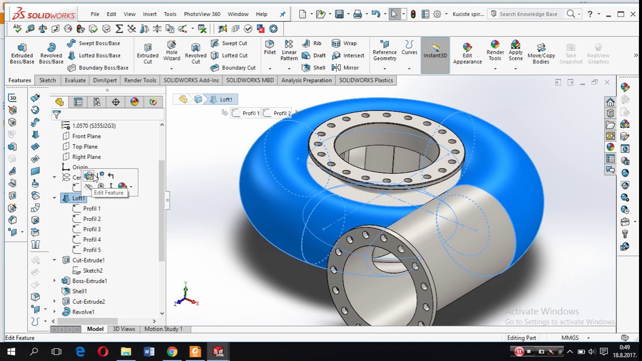 SolidWorks Turbine