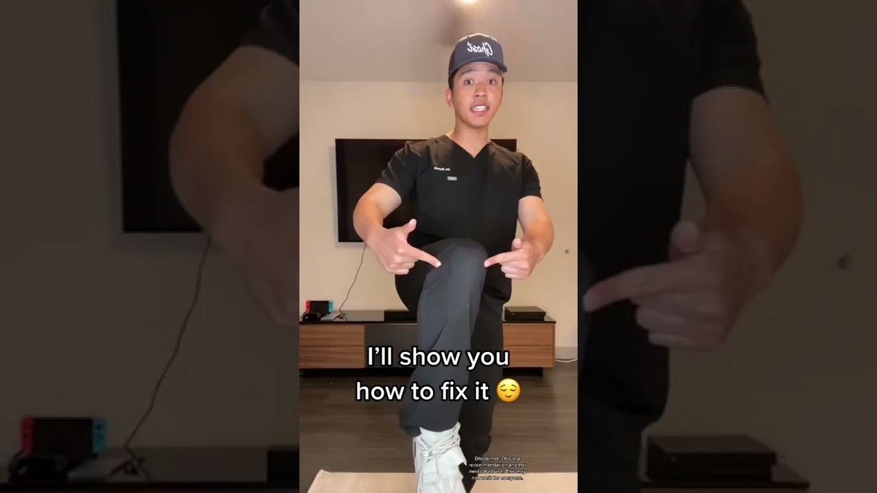 How to fix a clicking/popping knee in seconds! 🦵😌 #shorts