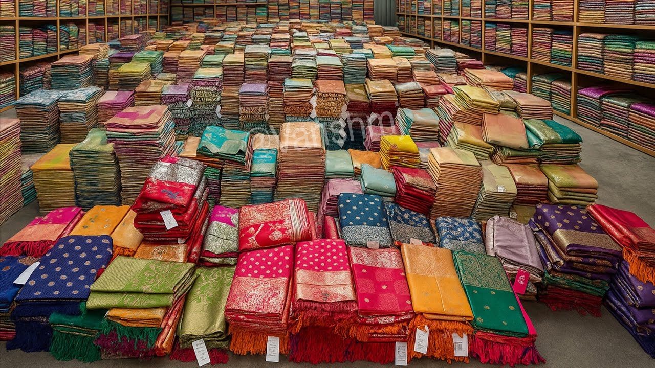 Silk saree manufacturer in surat | Banarasi silk sarees wholesale market ktc surat vanshmj