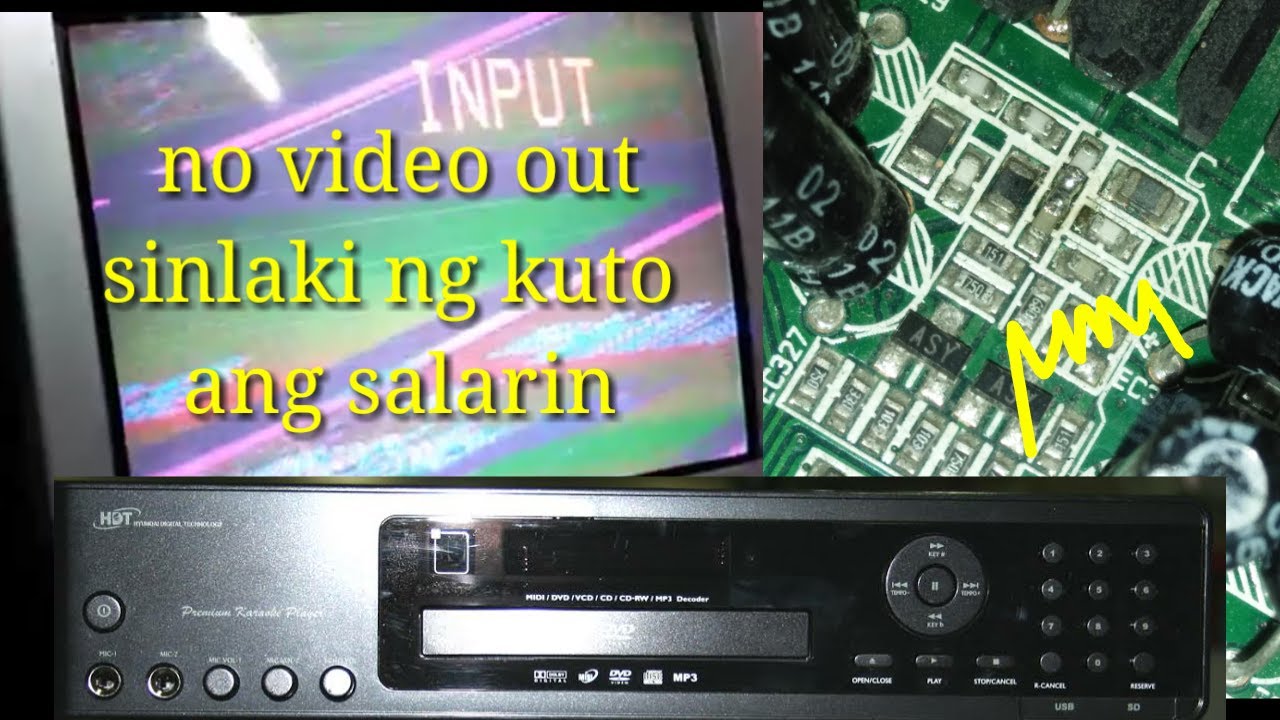 Karaoke player no video out.