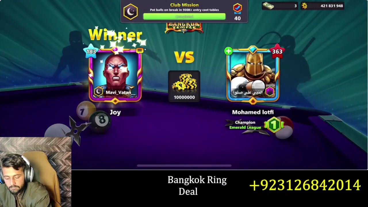 1M coins road to 50M | Day 339 Gameplay#8ballpool#bp#live Stream#8ballpoollive