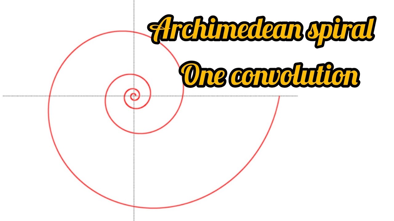 HOW TO DRAW ARCHIMEDEAN SPIRAL 1 CONVOLUTION in |Technical drawing | Engineering drawing